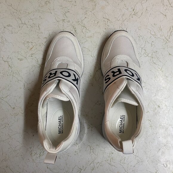 MICHAEL KORS OPTIC WHITE 7.5" MAVEN SLIP ON TRAINER WITH BOX - Picture 4 of 5